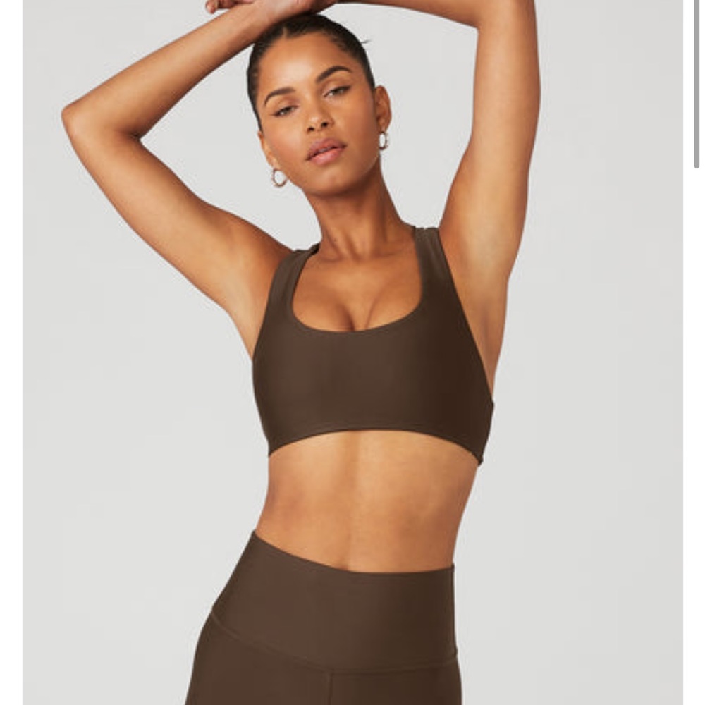 Alo Airlift Advantage Racerback Bra - Espresso